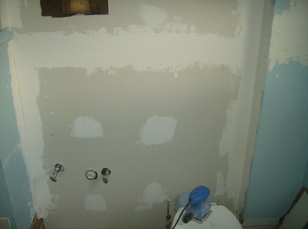 1st coat of mud