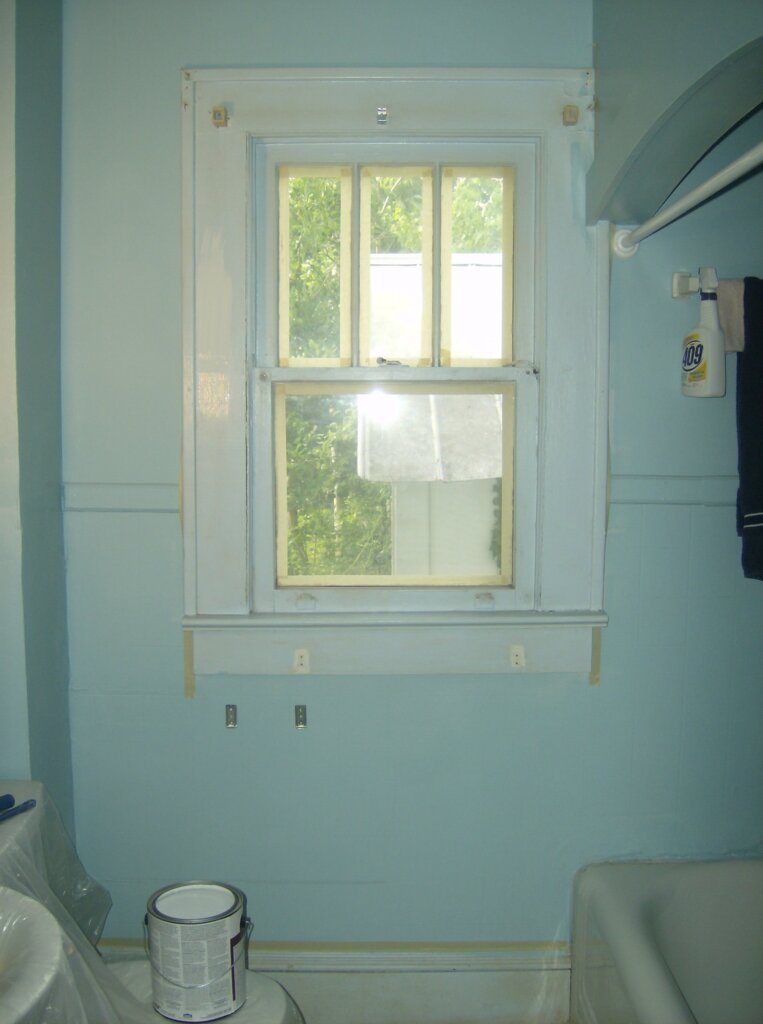 Cleaned and painted bathroom in 2007